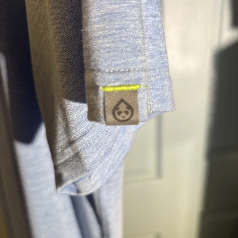 TASC Performance Men's Size X-Large XL Blue Stretchy S/S 3 Button Polo Shirt - Picture 5 of 6